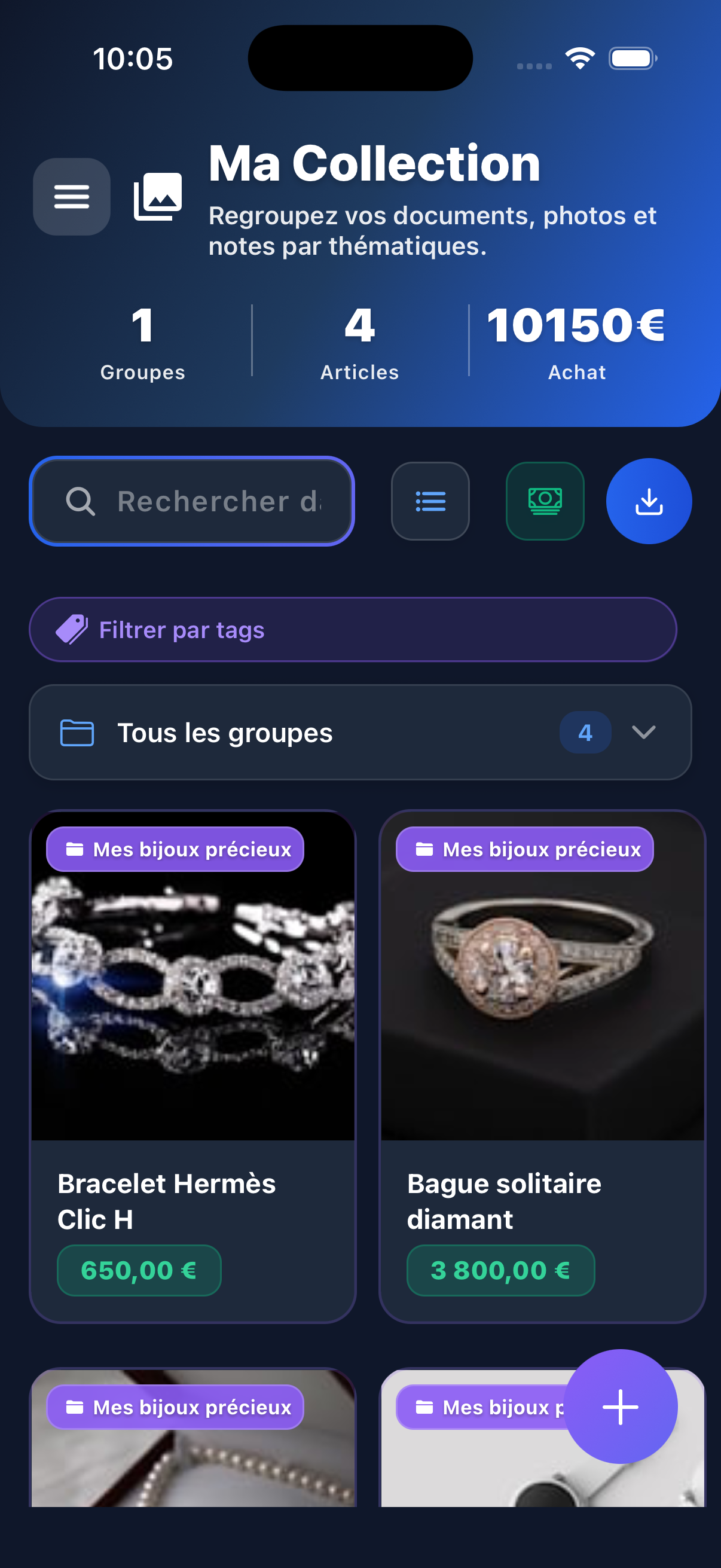 Ma Collection - Bijoux précieux