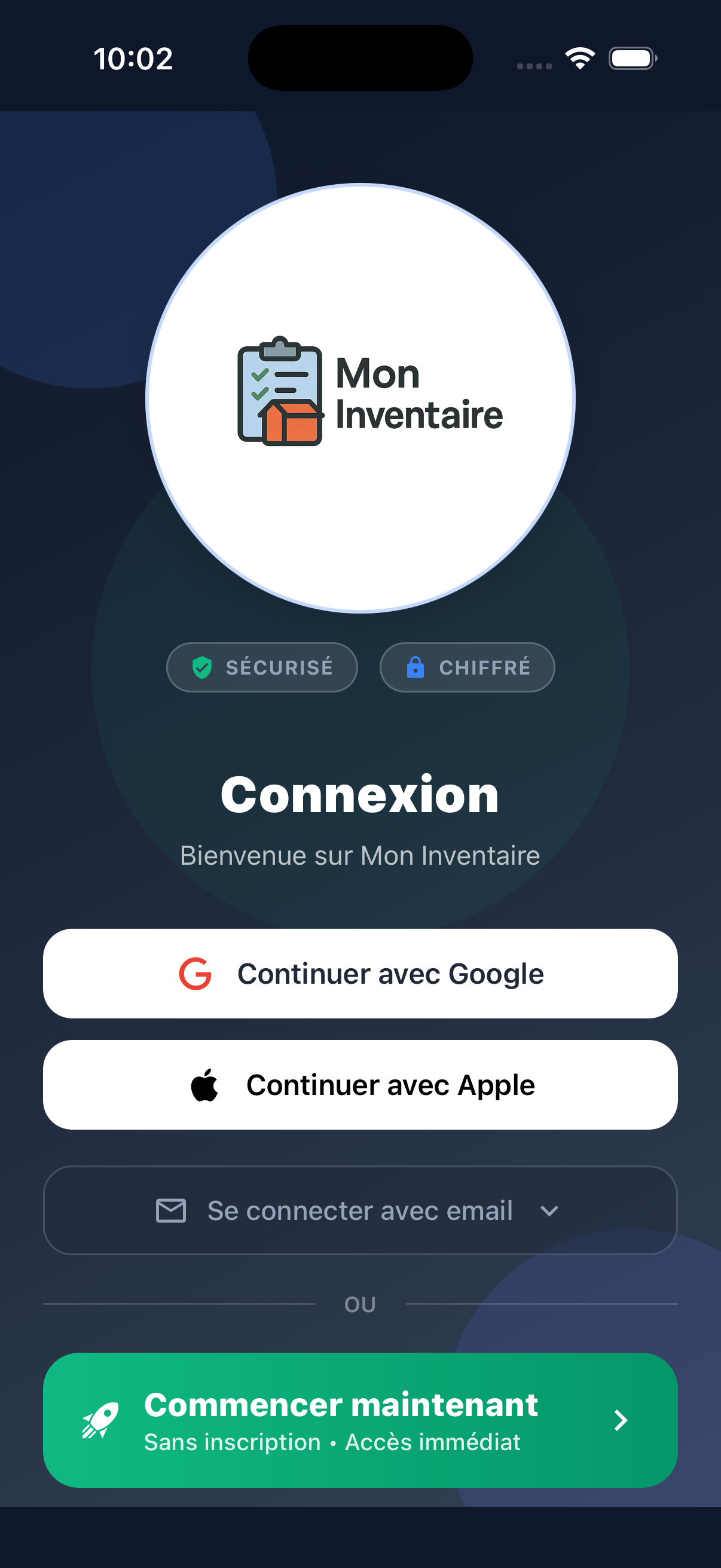 Connexion sécurisée