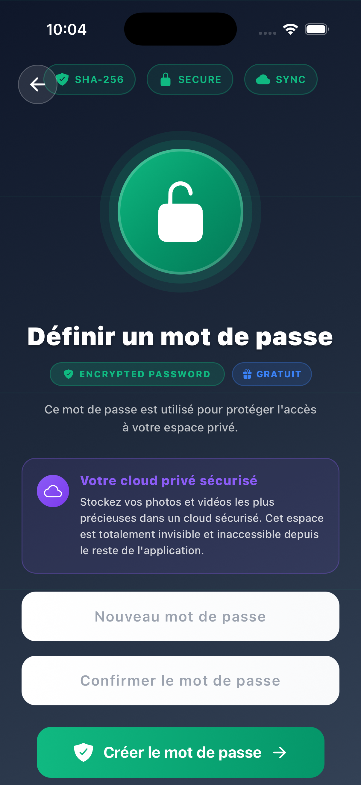 Espace Privé - Cloud sécurisé